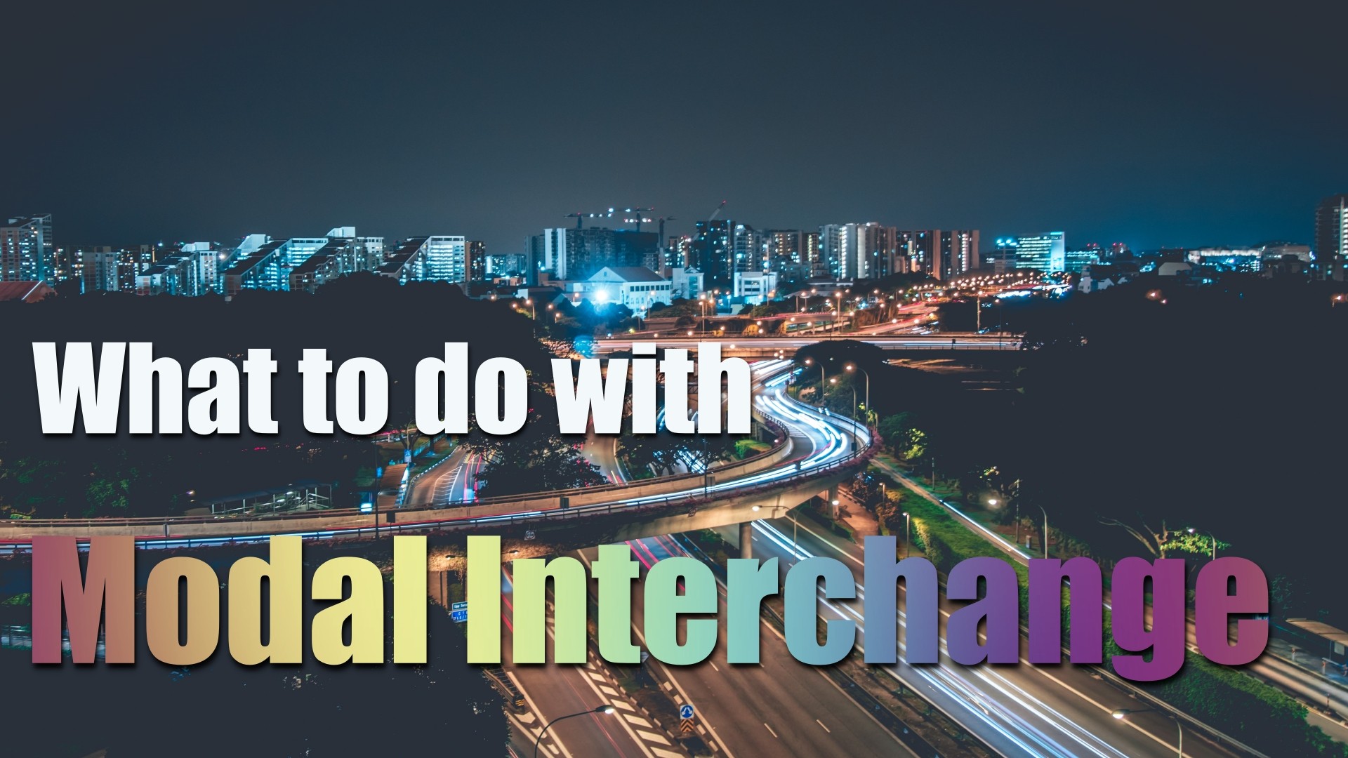 what can you do with modal interchange