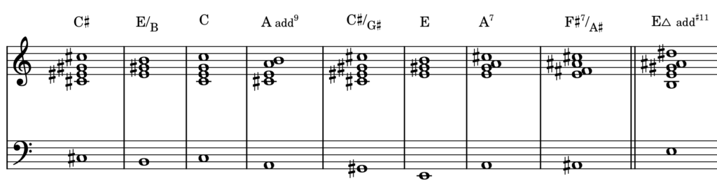 chromatic mediants example 2